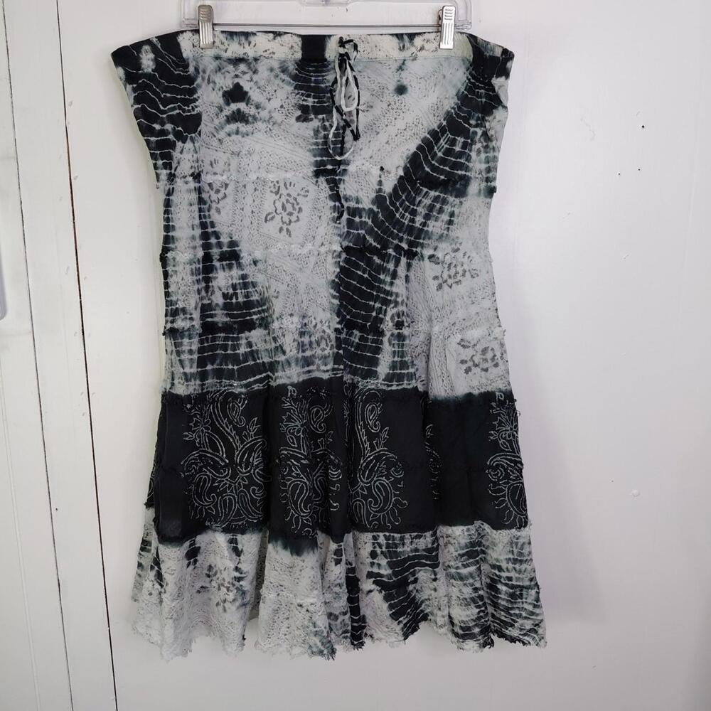 MetroWear Skirt Womens Large Hippie Boho Maxi Dark Fairy Grunge Eclectic Goth